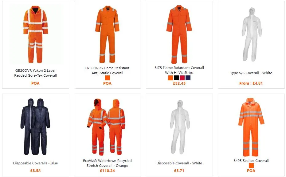 Disposable Coverall Suppliers in the UK